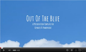 Out of the Blue Keynote Presentation Template - 1